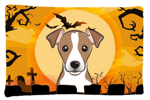Halloween Jack Russell Terrier Fabric Standard Pillowcase