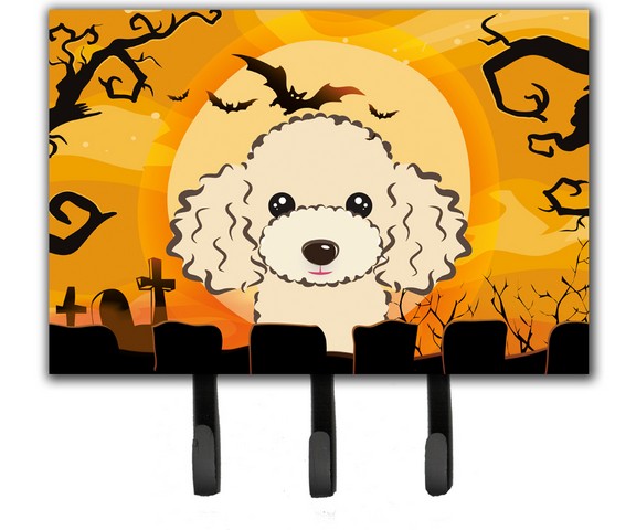 Halloween Buff Poodle Leash & Key Holder