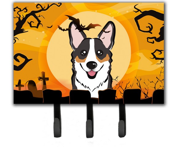 Halloween Tricolor Corgi Leash & Key Holder