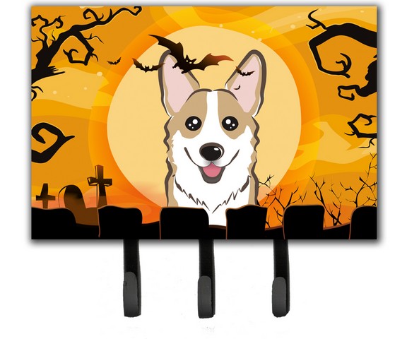 Halloween Sable Corgi Leash & Key Holder