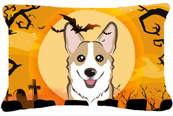 Halloween Sable Corgi Fabric Decorative Pillow