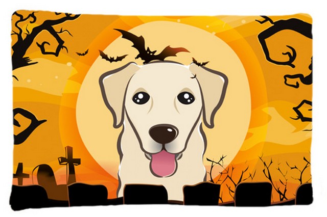 Halloween Golden Retriever Fabric Standard Pillowcase