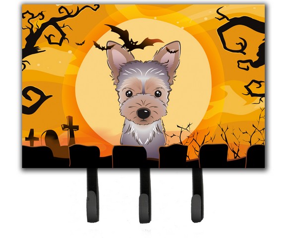 Halloween Yorkie Puppy Leash & Key Holder