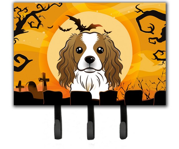 Halloween Cavalier Spaniel Leash & Key Holder