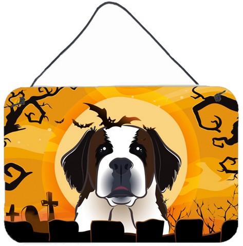 Halloween Saint Bernard Wall and Door Hanging Prints