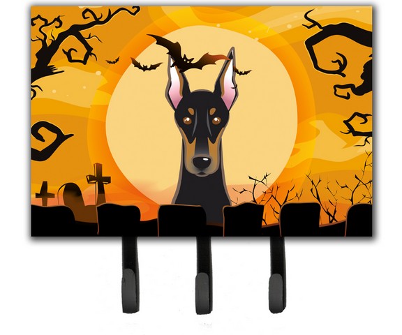 Halloween Doberman Leash & Key Holder