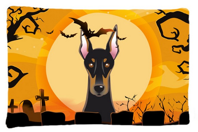 Halloween Doberman Fabric Standard Pillowcase