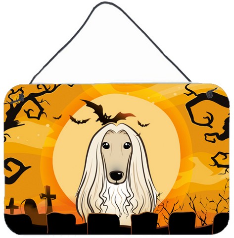 Halloween Afghan Hound Wall and Door Hanging Prints