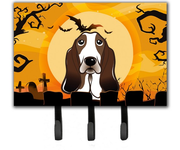Halloween Basset Hound Leash & Key Holder