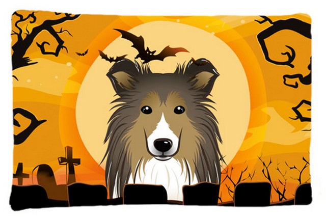 Halloween Sheltie Fabric Standard Pillowcase