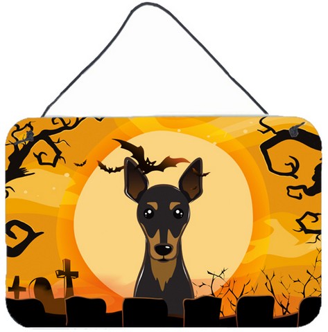 Halloween Min Pin Wall and Door Hanging Prints