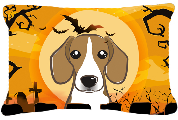 Halloween Beagle Fabric Decorative Pillow