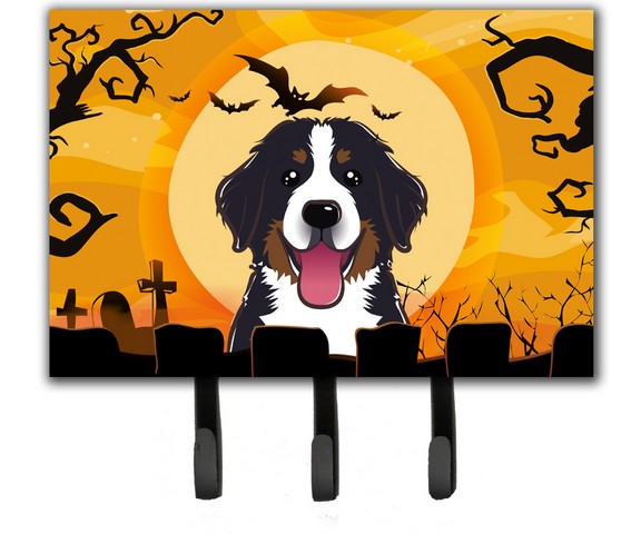 BB1795TH68 Halloween Bernese Mountain Dog Leash & Key Holder