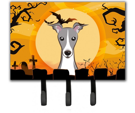 Halloween Italian Greyhound Leash & Key Holder