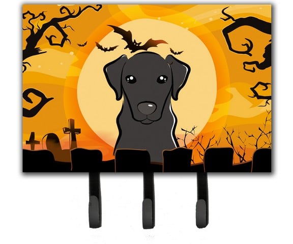Halloween Black Labrador Leash & Key Holder