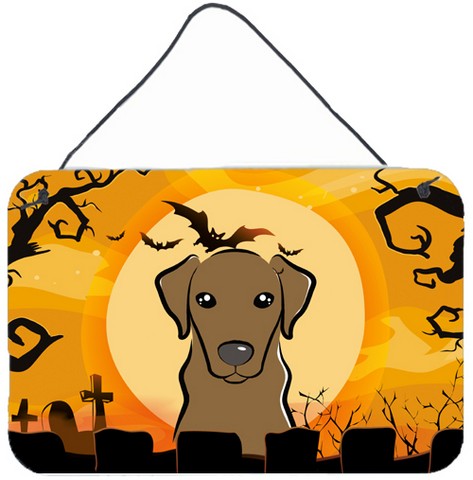 Halloween Chocolate Labrador Wall and Door Hanging Prints