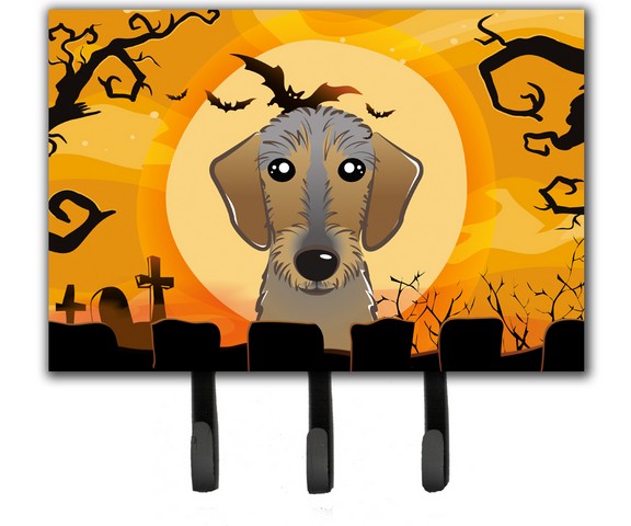 Halloween Wirehaired Dachshund Leash & Key Holder
