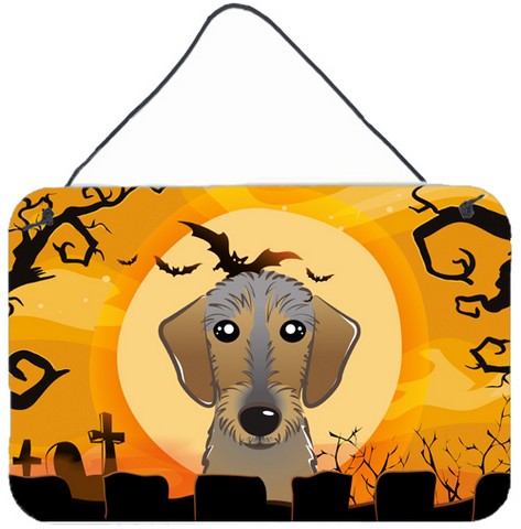 Halloween Wirehaired Dachshund Wall and Door Hanging Prints
