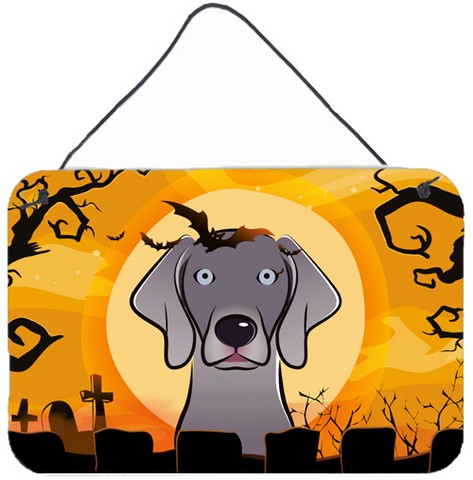 Halloween Weimaraner Wall and Door Hanging Prints