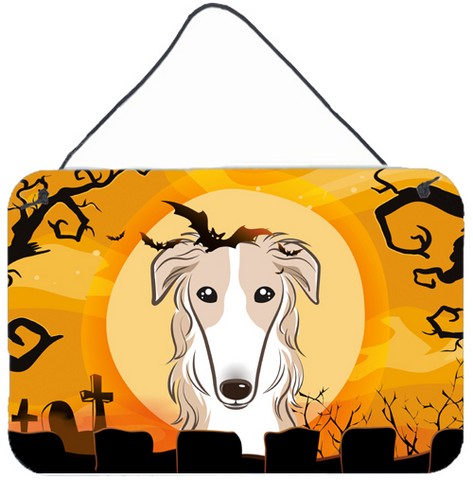 Halloween Borzoi Wall and Door Hanging Prints
