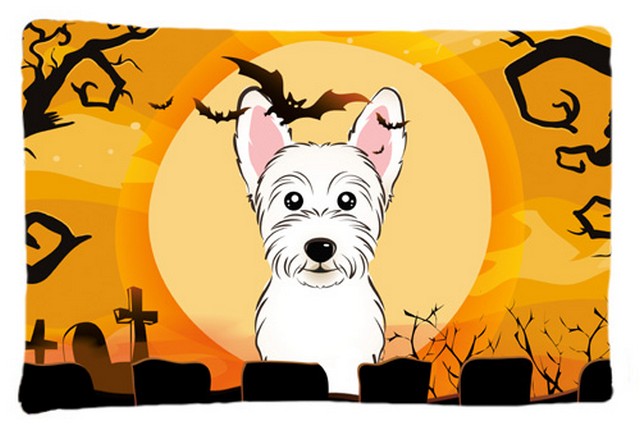 Halloween Westie Fabric Standard Pillowcase