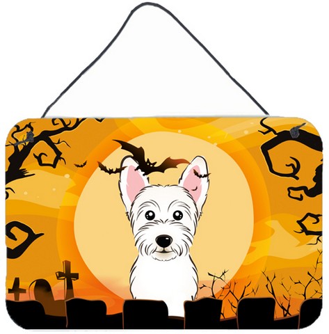 Halloween Westie Wall and Door Hanging Prints