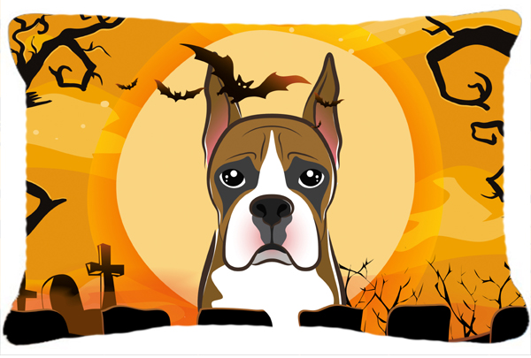 Halloween Boxer Fabric Decorative Pillow