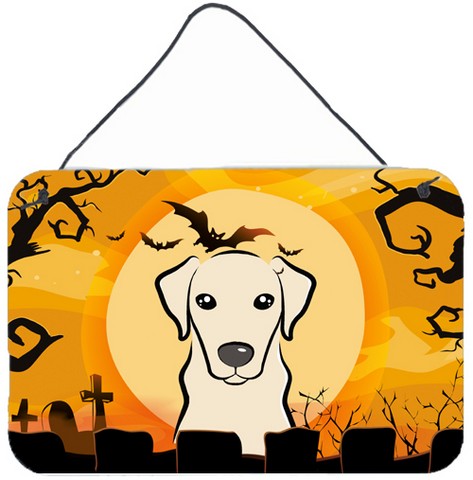 Halloween Yellow Labrador Wall and Door Hanging Prints