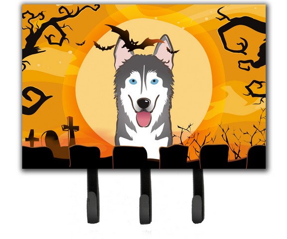 Halloween Alaskan Malamute Leash & Key Holder