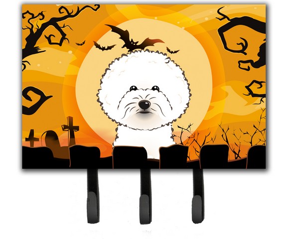 Halloween Bichon Frise Leash & Key Holder