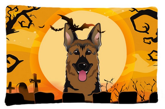 BB1769PILLOWCASE Halloween German Shepherd Fabric Standard Pillowcase