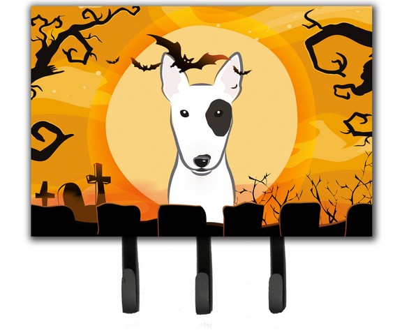 BB1767TH68 Halloween Bull Terrier Leash & Key Holder