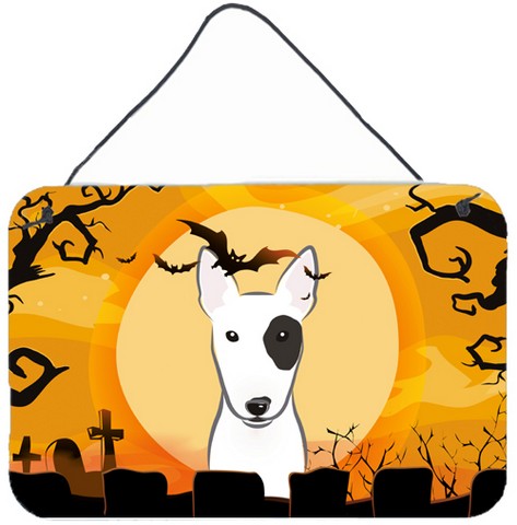Halloween Bull Terrier Wall and Door Hanging Prints