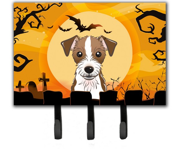 Halloween Jack Russell Terrier Leash & Key Holder