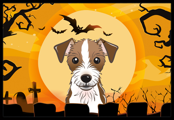 BB1760MAT Halloween Jack Russell Terrier Indoor & Outdoor Mat- 18 x 27 in -  Carolines Treasures