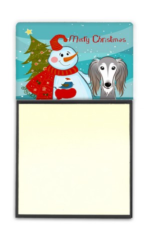 BB1849SN Snowman With Saluki Sticky Note Holder
