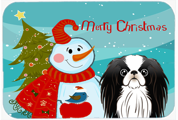 Picture of Carolines Treasures BB1850LCB Snowman With Japanese Chin Glass Cutting Board- Large