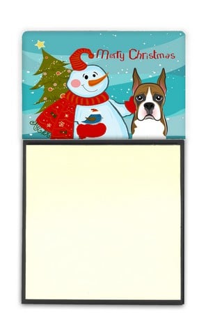 BB1843SN Snowman With Boxer Sticky Note Holder