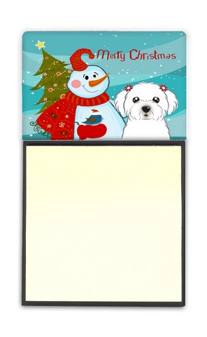 BB1828SN Snowman With Maltese Sticky Note Holder