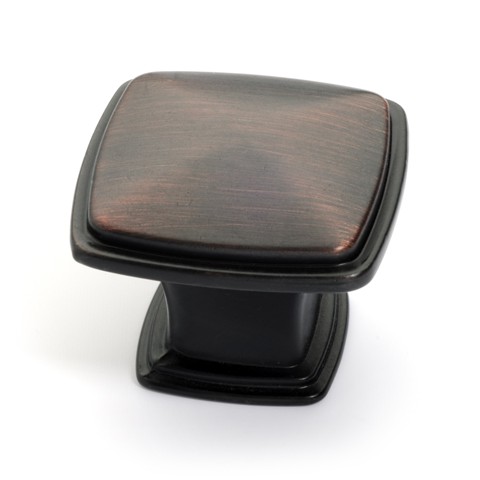 Picture of Dynasty Hardware K-81091-10B Super Saver Square Cabinet Knob Aged Oil Rubbed Bronze
