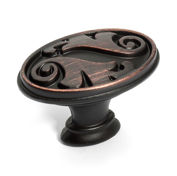 Picture of Dynasty Hardware K-81097-10B Super Saver Oval Cabinet Knob Aged Oil Rubbed Bronze