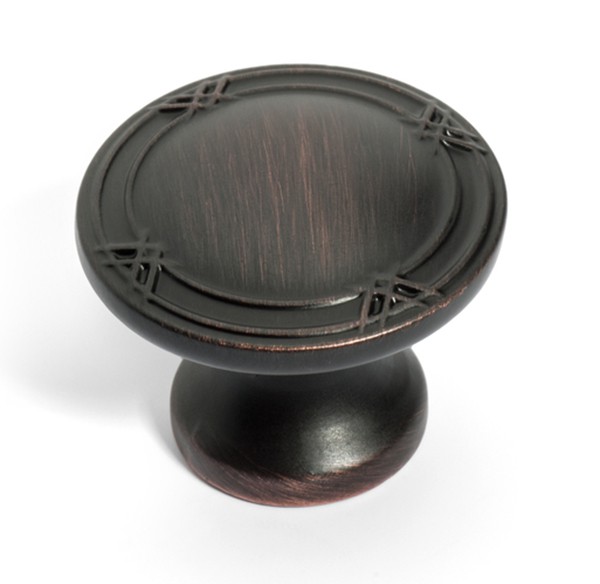 Picture of Dynasty Hardware K-4001-12P Super Saver Ribbon & Reed Cabinet Knob- Venetian Bronze