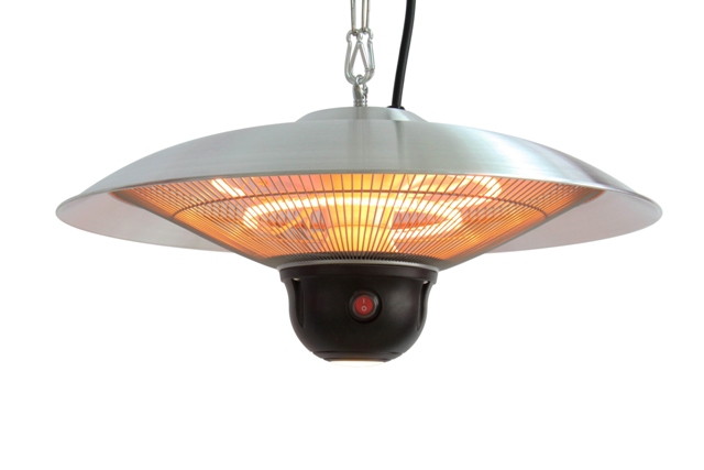 ENERG Hanging Outdoor Infrared Electric Heater - Silver
