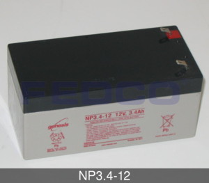 Compatible with EnerSys  3400mAh Sealed Lead Acid Battery - Grey