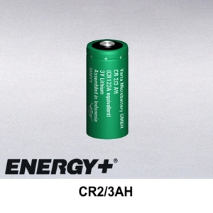 Compatible with  Varta CR2-3AH 3.0V 1500mAh 2-3 A Size Lithium Cell For Consumer And Industrial Applications