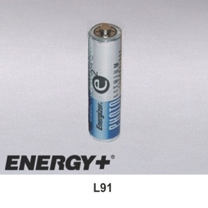 Compatible with Energizer  1.5V AA Size Lithium Cell - Blue Silver