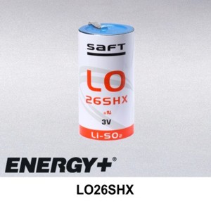 Compatible with Saft  D Size Lithium Cell For Industrial Applications - White Black Orange - 1.34 Dia. x 2.34 Tall in.