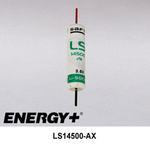 Compatible with  Saft  AA Lithium Cell With Axial PC Leads