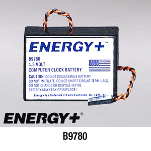 Compatible with ENERGY B9780 Alkaline Battery Pack For Clock Memory Support