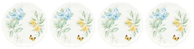 Butterfly Meadow Melamine Dinnerware Dinner Plate - Set Of 4